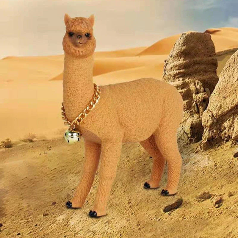 Portable Bluetooth Speaker with Alpaca Design, FM Radio, and Subwoofer for Music Streaming and Entertainment