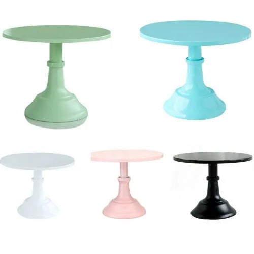 Three-tier circular dessert tray with 25cm sections in black, white, pink, or gold.