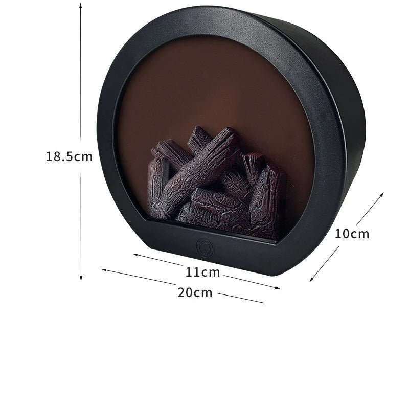 Dynamic Vision 3D Flame Touch Simulation Fireplace Lantern with realistic flame effect