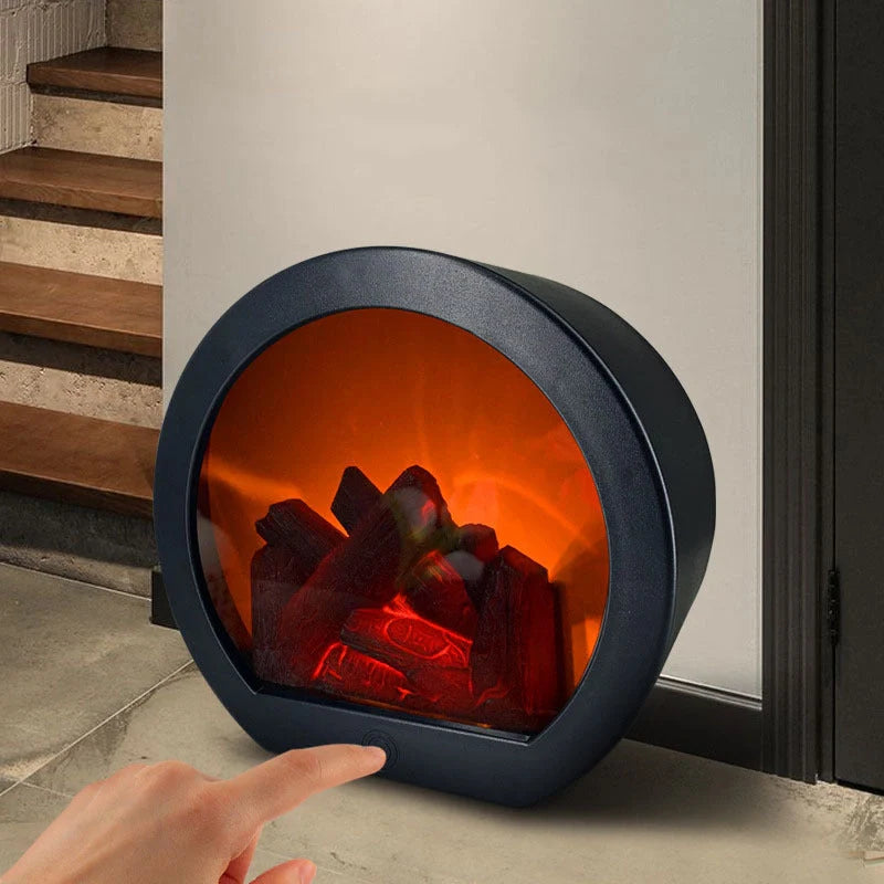 Dynamic Vision 3D Flame Touch Simulation Fireplace Lantern with realistic flame effect