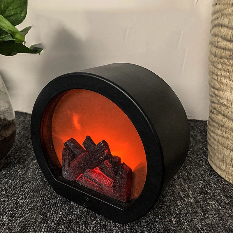 Dynamic Vision 3D Flame Touch Simulation Fireplace Lantern with realistic flame effect