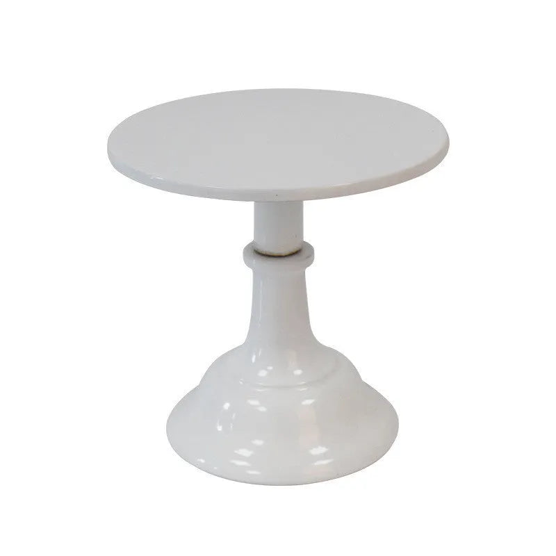 Three-tier circular dessert tray with 25cm sections in black, white, pink, or gold.