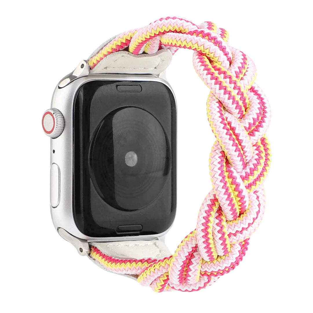 Braided single loop watch strap for Apple Watch in multiple colour and size options.
