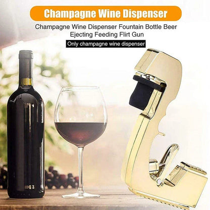 Champagne Spray Cannon - A versatile wine accessory that transforms any champagne bottle into a sparkling celebration with adjustable pressure control.