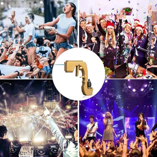 Champagne Spray Cannon - A versatile wine accessory that transforms any champagne bottle into a sparkling celebration with adjustable pressure control.
