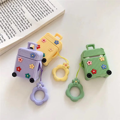Silicone flip protective case for AirPods 1st and 2nd generation in multiple colour options