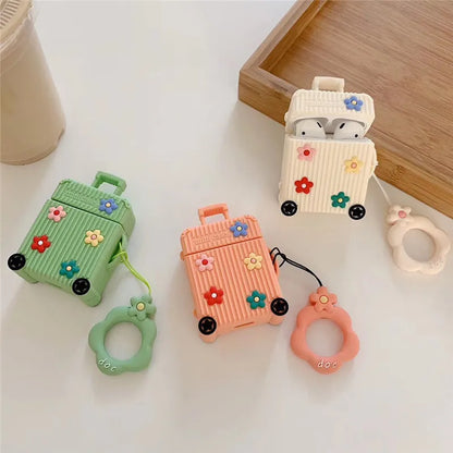 Silicone flip protective case for AirPods 1st and 2nd generation in multiple colour options