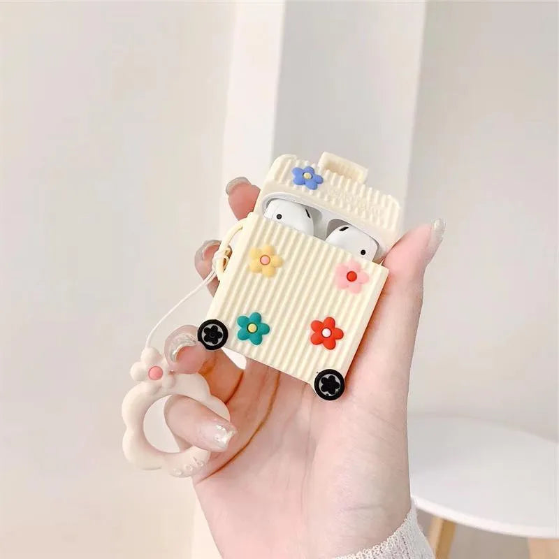 Silicone flip protective case for AirPods 1st and 2nd generation in multiple colour options