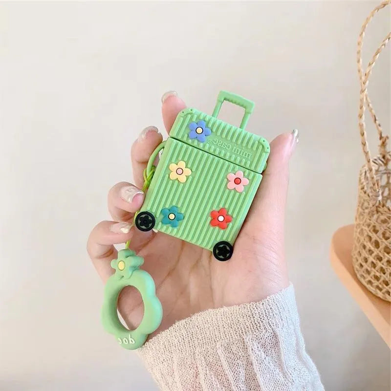 Silicone flip protective case for AirPods 1st and 2nd generation in multiple colour options