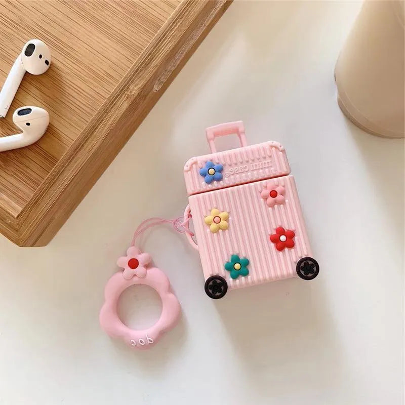 Silicone flip protective case for AirPods 1st and 2nd generation in multiple colour options