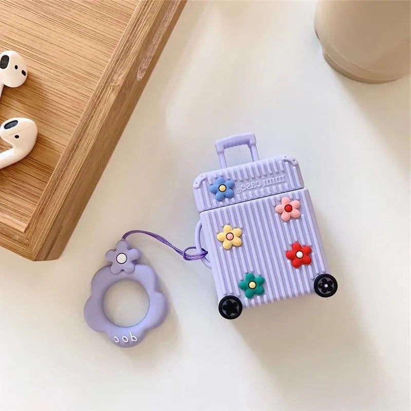 Silicone flip protective case for AirPods 1st and 2nd generation in multiple colour options