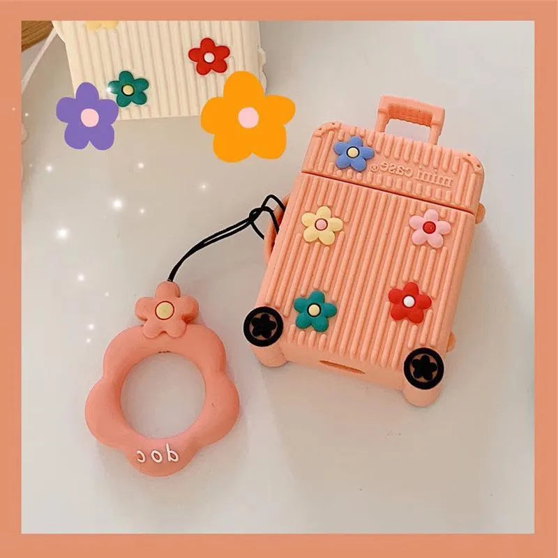 Silicone flip protective case for AirPods 1st and 2nd generation in multiple colour options