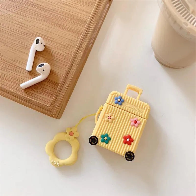 Silicone flip protective case for AirPods 1st and 2nd generation in multiple colour options
