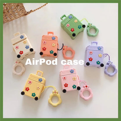 Silicone flip protective case for AirPods 1st and 2nd generation in multiple colour options