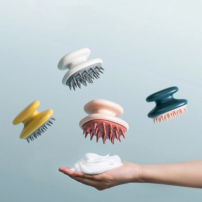 Silicone Scalp Massager Brush with Airbag Design for Gentle Exfoliation and Improved Blood Circulation