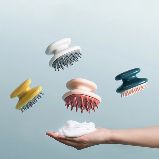 Silicone Scalp Massager Brush with Airbag Design for Gentle Exfoliation and Improved Blood Circulation