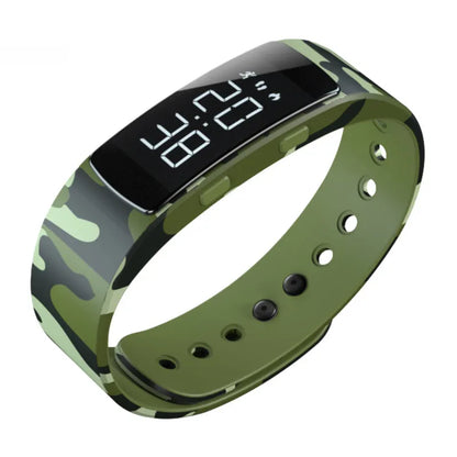 Sports digital smart bracelet watch with 40mm dial, luminous display, and 30m waterproof rating in multiple colour options