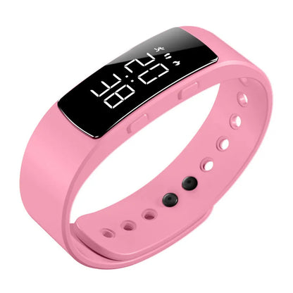 Sports digital smart bracelet watch with 40mm dial, luminous display, and 30m waterproof rating in multiple colour options
