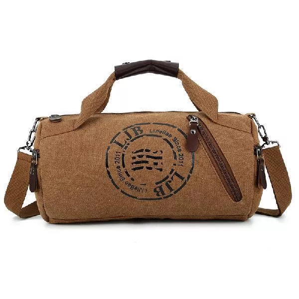 Canvas large-capacity travel shoulder bag in various colours