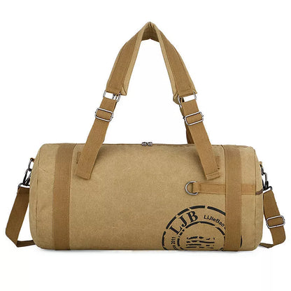 Canvas large-capacity travel shoulder bag in various colours