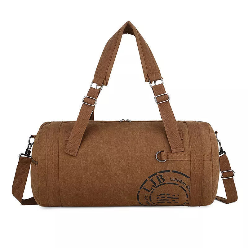 Canvas large-capacity travel shoulder bag in various colours