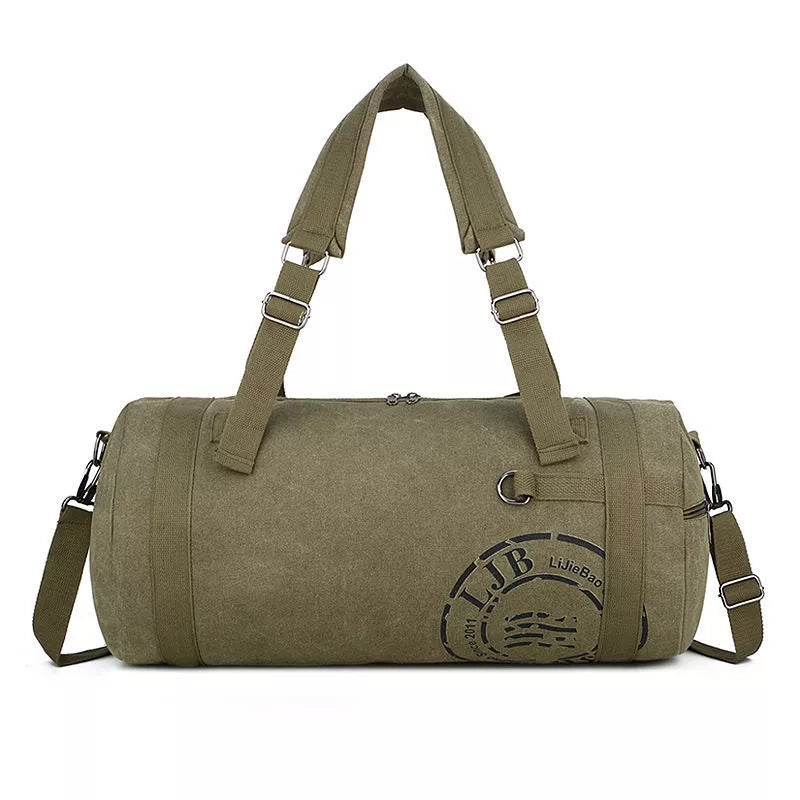Canvas large-capacity travel shoulder bag in various colours
