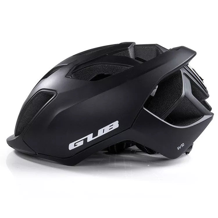 GUB SV10 Mountain Bike Helmet with USB rechargeable tail light in Matte Black