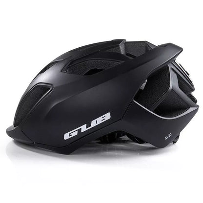 GUB SV10 Mountain Bike Helmet with USB rechargeable tail light in Matte Black