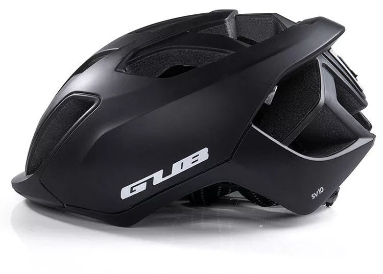 GUB SV10 Mountain Bike Helmet with USB rechargeable tail light in Matte Black