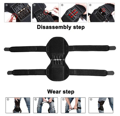Breathable joint support knee pads with non-slip design for power lifting