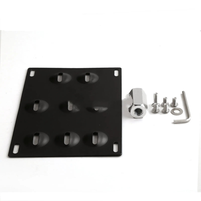 American license plate frame trailer hook for car modification fits European, Japanese and German vehicles including BMW F series, Audi A4, Volkswagen, Subaru BRZ and new Mazda 3 with 21x10 cm metal plate construction and complete installation kit