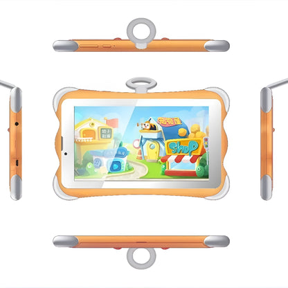 7-inch children's learning tablet in cartoon colours with built-in stand and 3G calling capability