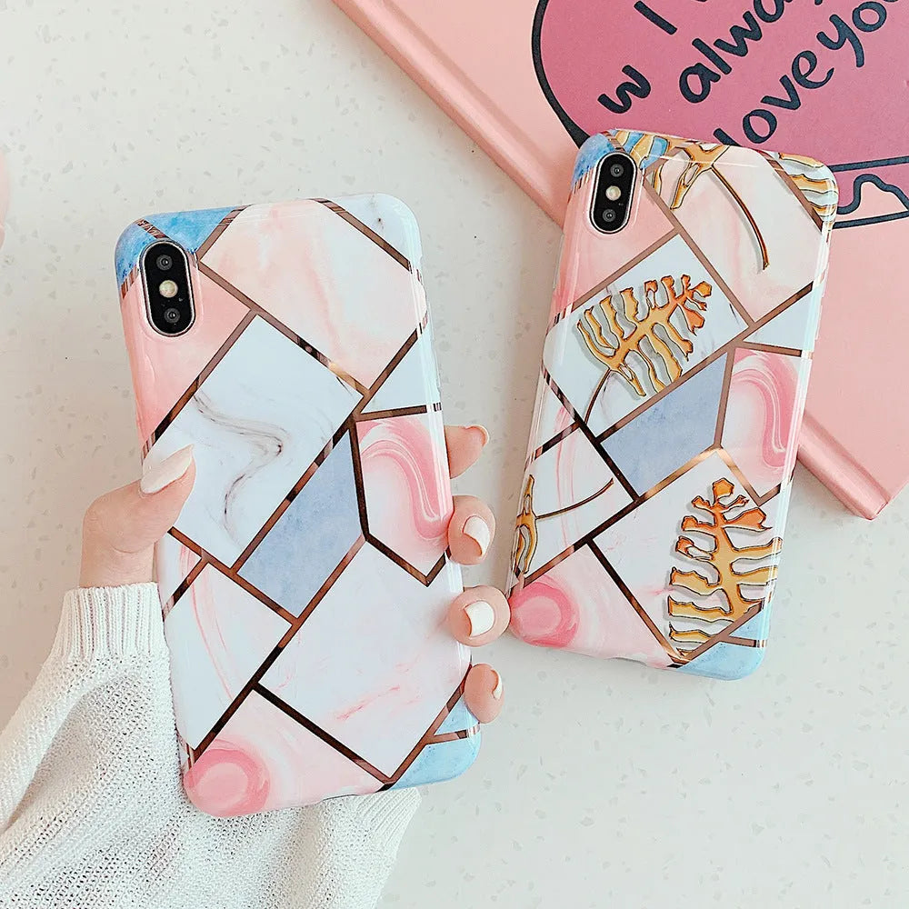 Clear silicone gel mobile phone case for iPhone models on a table