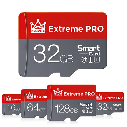 Red Drive Mini TF memory card with SD adapter holder for mobile phones and cameras