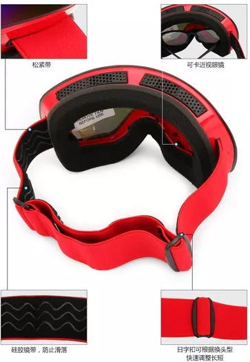 Professional ski goggles with anti-fog UV protection for winter sports