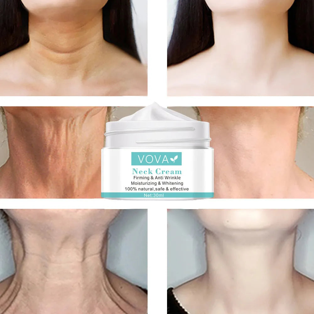 30ML white neck cream container for face and décolletage moisturising skincare