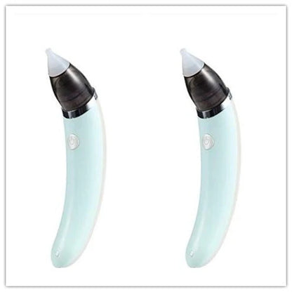 An electric nasal aspirator with adjustable suction levels, soft silicone tip, and BPA-free materials for effectively and comfortably clearing baby's congestion