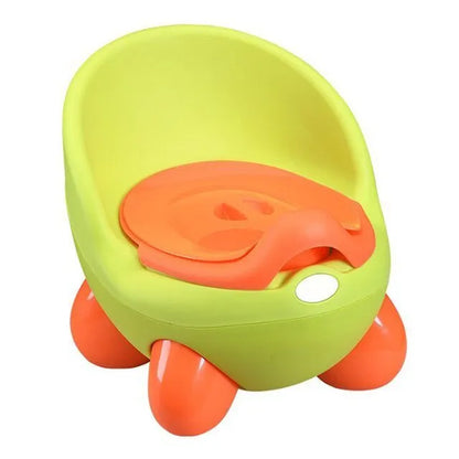 Dandan children's cartoon baby stool toilet in a choice of six colours including red, blue, and pastel pink.