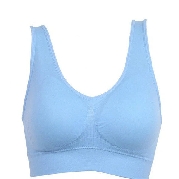 Comfortable women's yoga sports bra top for workouts and fitness activities