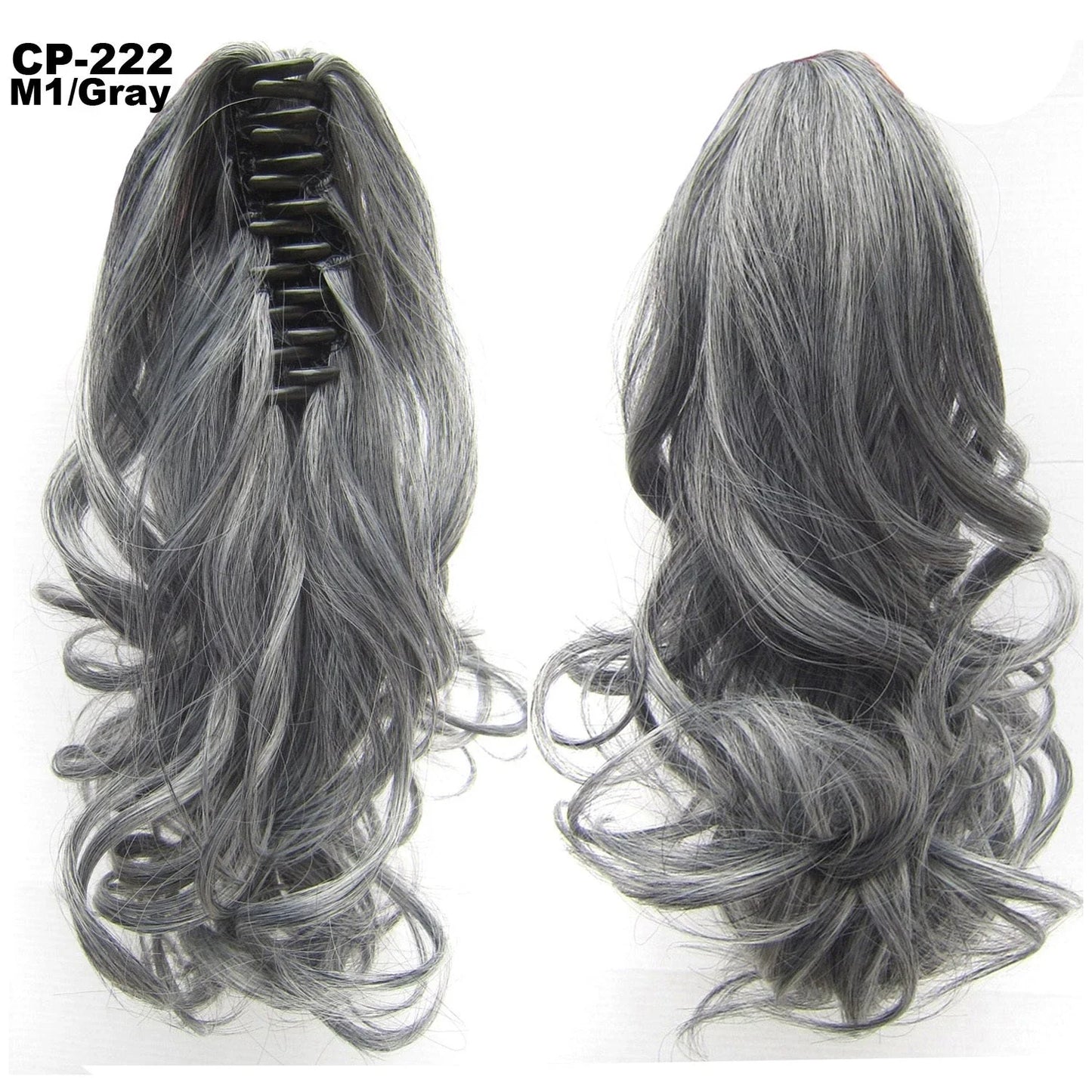 Stylish ponytail hair extension with natural-looking waves for a glamorous hairstyle