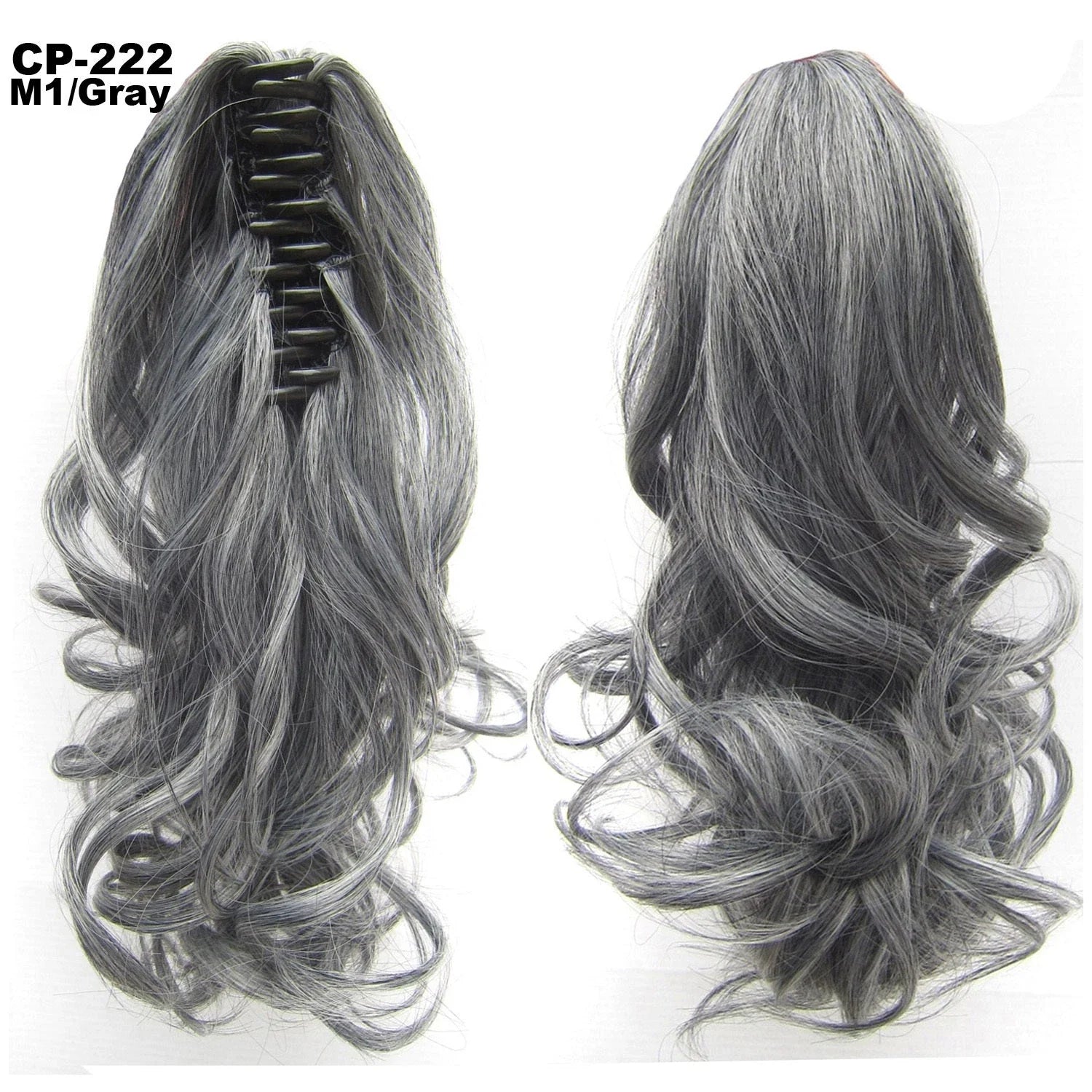 Stylish ponytail hair extension with natural-looking waves for a glamorous hairstyle