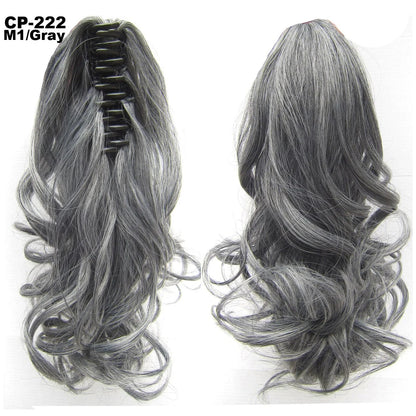 Stylish ponytail hair extension with natural-looking waves for a glamorous hairstyle
