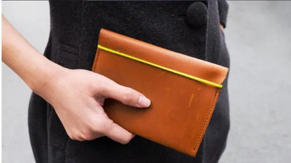 Portable open-design silicone card holder in yellow powder colour showing internal card slots