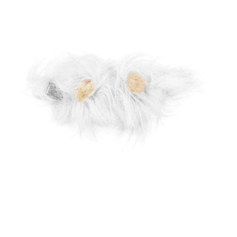 A charming pet hat with a fluffy lion mane and ears, designed to make your furry friend look like the king or queen of the jungle.