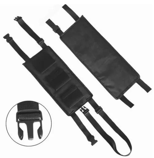 Car Seat Fishing Rod Holder with secure lever and neoprene wrap for safe rod transport
