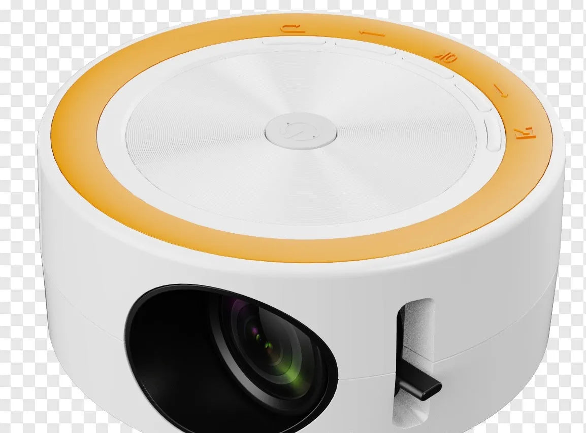YT200 wired LED projector in portable 110x47mm design with same-screen projection capability