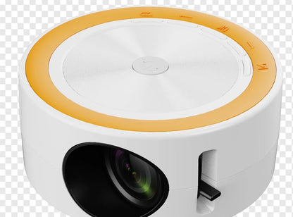 YT200 wired LED projector in portable 110x47mm design with same-screen projection capability