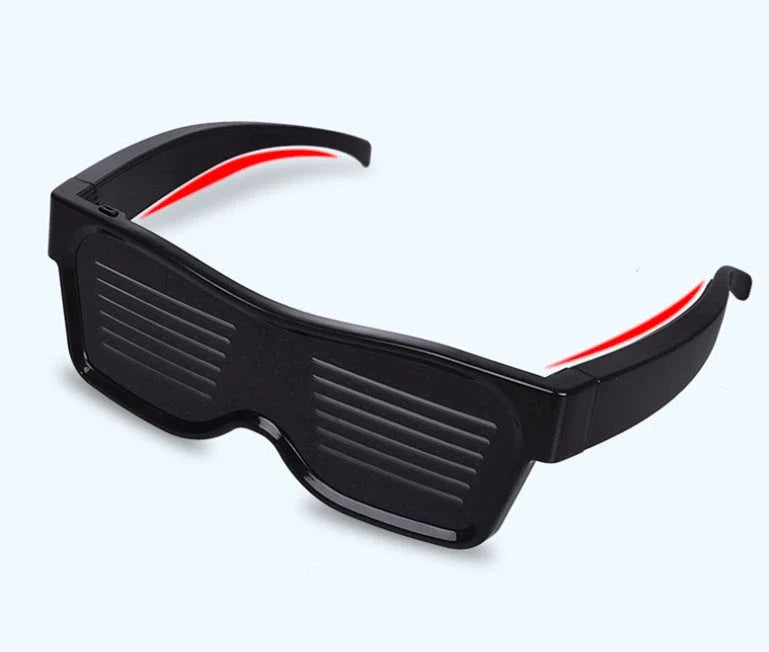 Multicolor LED Glasses with dynamic flashing lights, perfect for parties and events