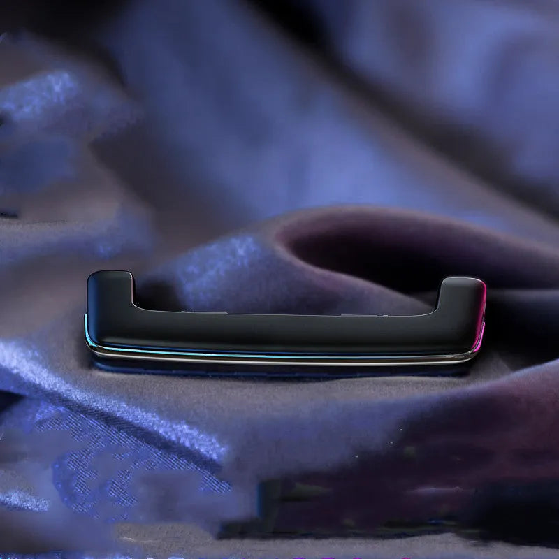 Car air freshener vent clip in black or silver ABS+PC with electroplated finish and Cologne Ocean Gardenia refills