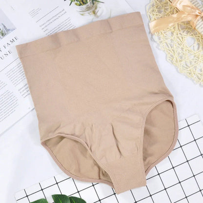 High-waisted ladies triangle seamless waist pants in black and skin tone